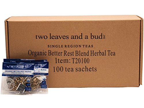 Two Leaves and a Bud Organic Better Rest Blend Herbal Tea, 100-Count