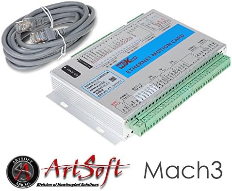 UCONTRO Ethernet 2MHz Mach3 CNC 3 Axis Breakout Board Motion Control Card Controller Board Resume from Breakpoint for Lathes Mills Routers Lasers Plasma Engraver (Ethernet 3 Axis)