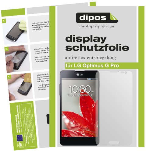 dipos I 2X Protection ecrán Mat Compatible avec LG Optimus G Pro Films de Protection d'écran