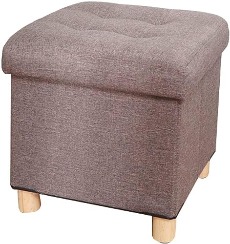 Otomana plegable de almacenamiento con compartimento oculto, asiento y organizador que ahorra espacio para sala de estar, patio y dormitorio