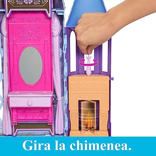 Castillo de Arendelle Frozen Disney de Mattel con muñeca Elsa 7