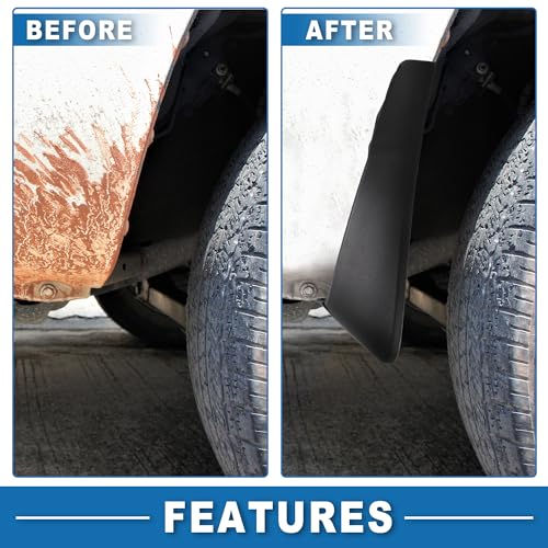 Image of Mud Flap Splash Guard with Mount Accessories Front & Rear Side Mud Guard for Honda CR-V 2023 2024 (Set of 4), 29x25x12.5cm, Black