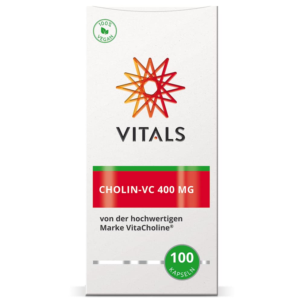 Vitals Cholin-VC – 400 mg elementares Cholin (VitaCholine), hochdosiert, 100 Kapseln