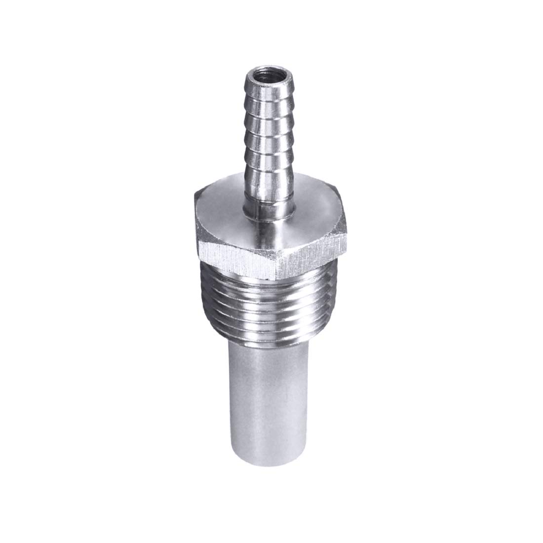 0.5 Micron Stainless Steel Aeration Stone - 3/8" Barb For Home Brewing Beer, Wine, Soda