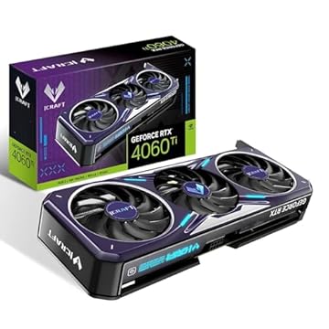 Placa de Vídeo GeForce RTX 4060 Ti iCraft OC 8GB GDDR6, Ada Lovelace, Ray Tracing, GPU Boost, VR Ready, NVIDIA Reflex, RGB Switch