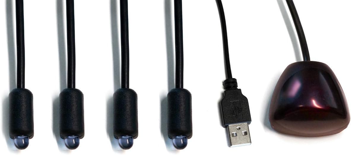 FeinTech FIR00401 IR-Extender Infrared Remote Control Repeater - Black