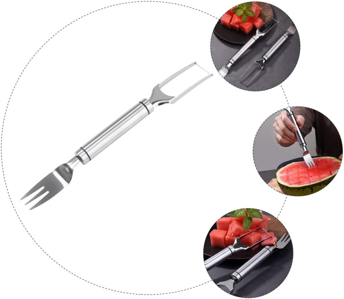 Stainless Steel Watermelon Fork Slicer Cutter Two