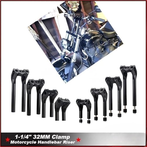 Elevadores de manillar de 32 mm para motocicleta Softail 6" 7