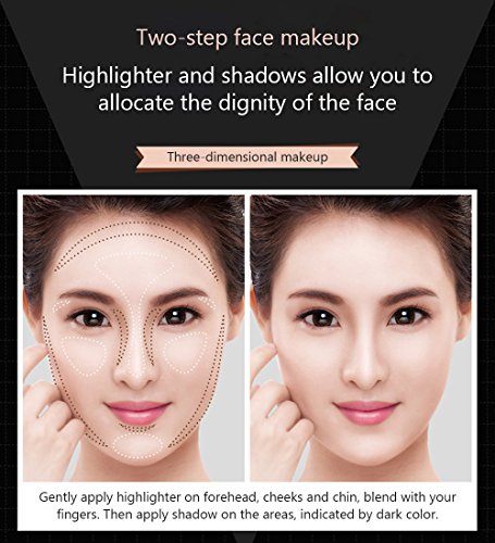 Bioaqua Play 109 Face Stick Contour Duo 2 In 1 Highlighter Rotating Pencil Beautiful Glow Natural Colors Two-Step Face Makeup 3 Kind (#01 Natural Color / Deep Coffee) #TOP5