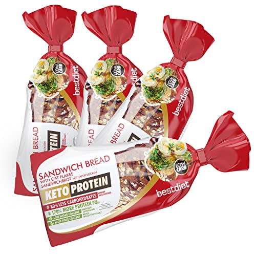 Bestdiet Keto Protein - Brot mit Haferflocken - (Packung 4x365g)