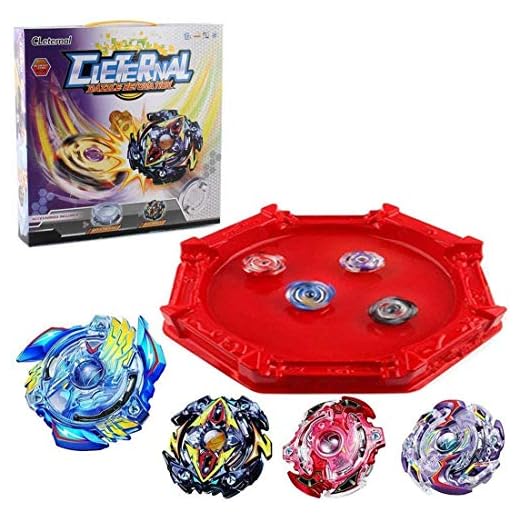 Bey Burst Battle Blade Metal Fusion Evolution Attack Set with and Star Storm Battle Set and Arena Included…