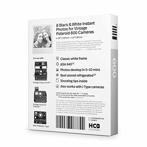 Polaroid originals 4671 Pack de 8 photos instantanées N&B Cadre pour polaroid Type 600 - vue 3