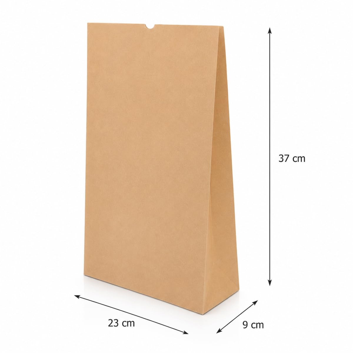 verpacking bolsas de papel kraft 23 x 37 cm Marrón con fondo cuadrado 9 cm [tamaño y cantidad a elegir] apto para alimentos papel kraft bolsas de regalo fondo plano 1000 unidades