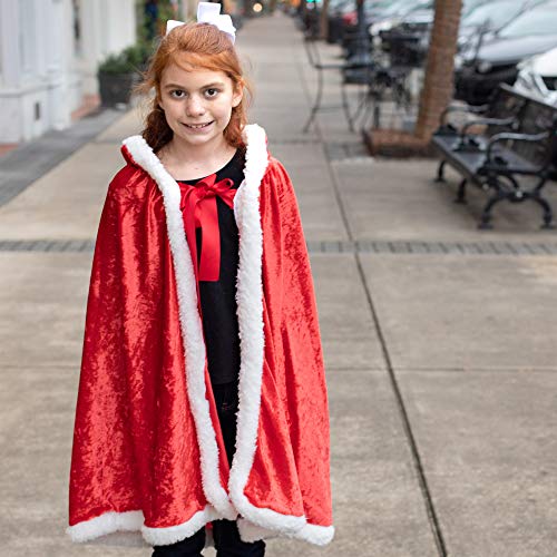 Everfan Youth Princess Cloak | Hooded Cape Costume For Kids (Gold) #TOP2