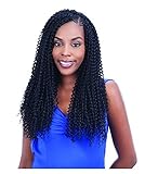 FreeTress Bulk Braiding Hair - Kinky Bohemian Braid (1B - Off Black)
