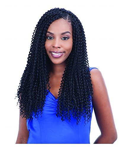 FreeTress Bulk Braiding Hair - Kinky Bohemian Braid (1B - Off Black)