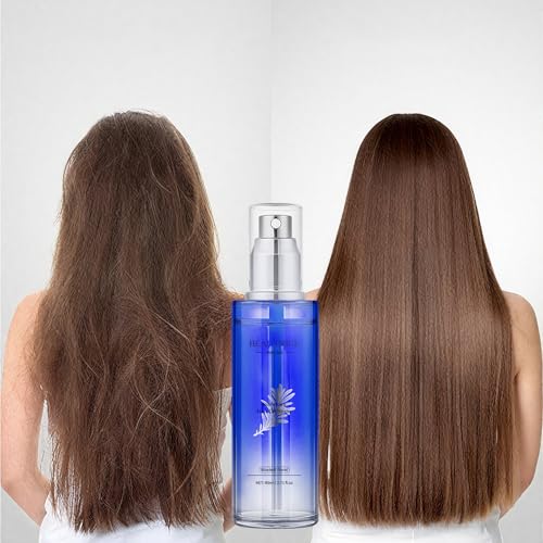 BEAUTNICE Rosemary Hair Treatment Oil Spray 80ml - Frizz Control & Split End Repair, Infused with Argan Oil, Batana Oil, Lavender Oil for Instant Smoothness - Long-lasting Bluebell Fragrance