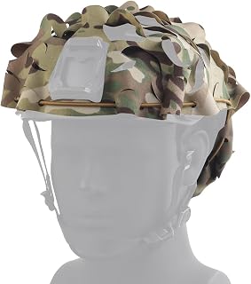 Camo Camouflage Tactical Helmet Cover,Military Gear Combat Fast Helmet Cover for Paintball Hunting Shootingn Size M/L