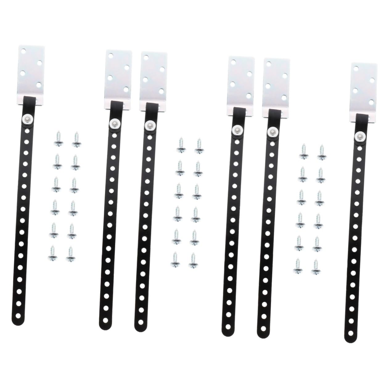 Toyvian 6pcs Adjustable Furniture Safety Straps Wall Anchors for Bookshelf and Cabinet Tip-Over Prevention Secure Earthquake for Boys and Girls