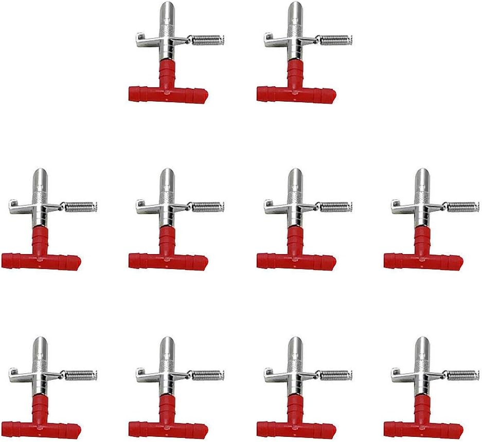 100 Automatic Rabbit Nipple Drinker Feeder Mouse Rabbit Waterer Bunny Rodent Poultry Watering System (100 Pcs)