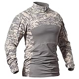CARWORNIC Men's US Army Tactical Military Combat Shirt Paintball SAhooting Hunting Hiking Outdoor Sport ACU Long T Shirt