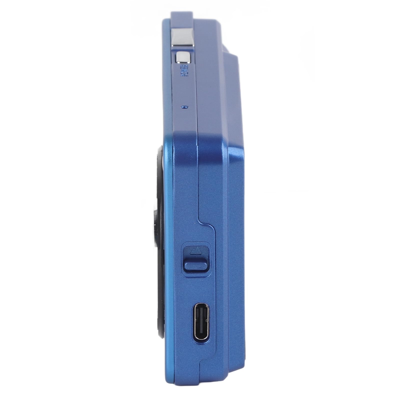 Cámara Digital 4K, 1080P FHD 44MP con Pantalla LCD de 2,7", Zoom de 8X Cámara Compacta, Cámara Portátil Antivibración con Cordón y Bolsa para Niños, Estudiantes y Principiantes (Azul)