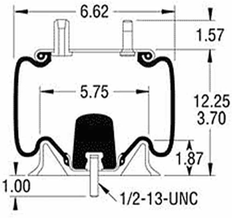 Spring Pro 888997 Air Spring, Replaces Firestone W01-358-8997, Neway 90557034 and 90557029
