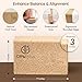 ORW Natural Cork Yoga Block – 9”x6”x3”, 1.5 lbs – Heavyweight, Non-Slip, Eco-Friendly – Dense Yoga Prop for All Levels