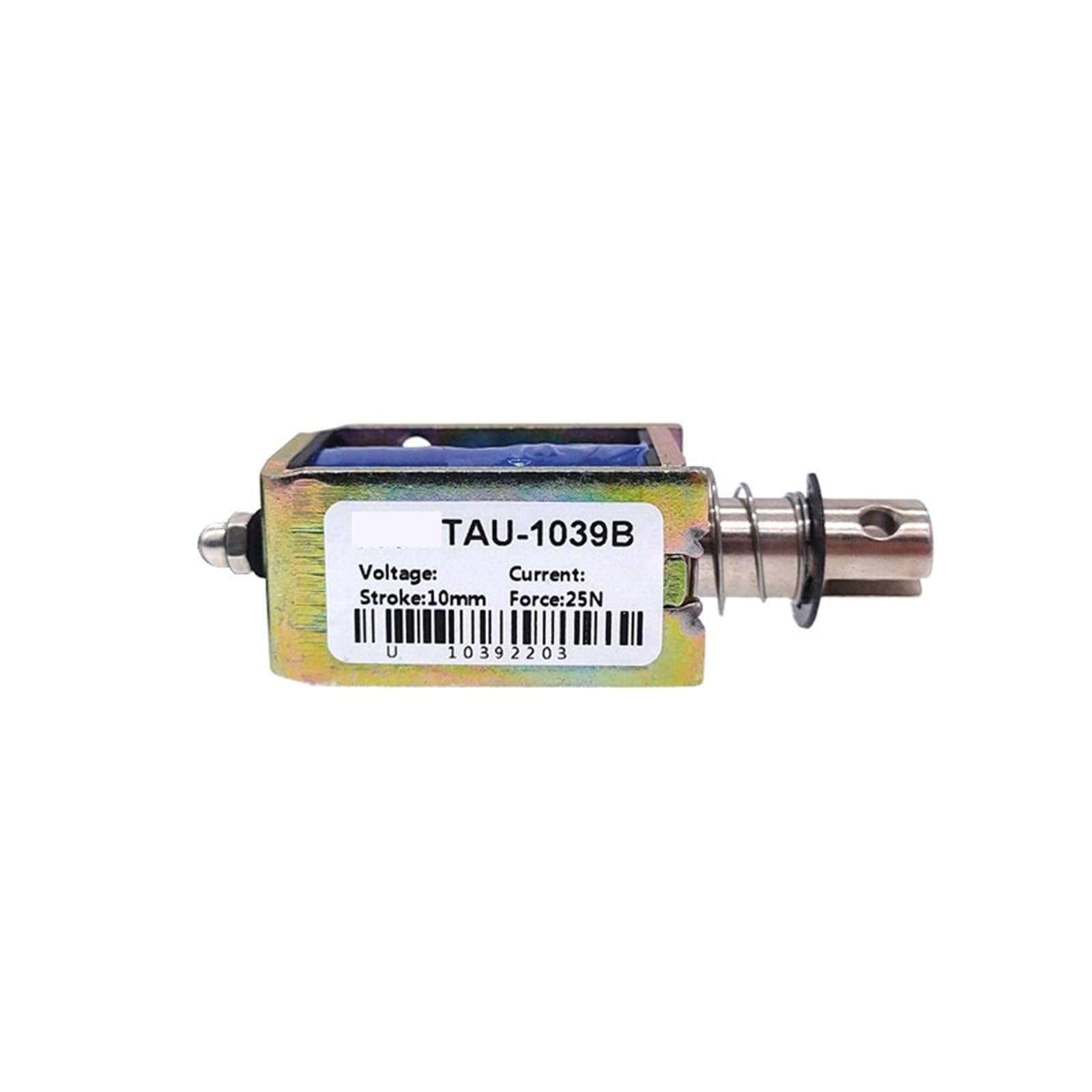 TAU-1039 1039B DC 12V Magnes elektryczny 24V 25N Racing 10 mm Pull Push Typ elektromagnesu liniowego 1 szt. (TAU-1039B, 12V)
