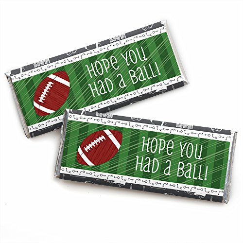 Big Dot of Happiness End Zone - Football Candy Bar