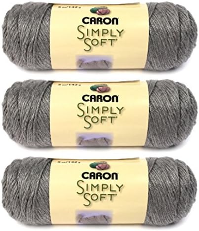 Simply Soft Heather Yarn-Soft Grey (3-pack)