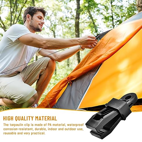 Badaren Tarp Clips,15 Pezzi Clips per Teloni di