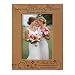Kate Posh - Today my Maid of Honor, Forever my Sister - Thank You for standing beside me today and always - Engraved Natural Wood Picture Frame - Maid of Honor Wedding Gifts (4x6-Vertical)