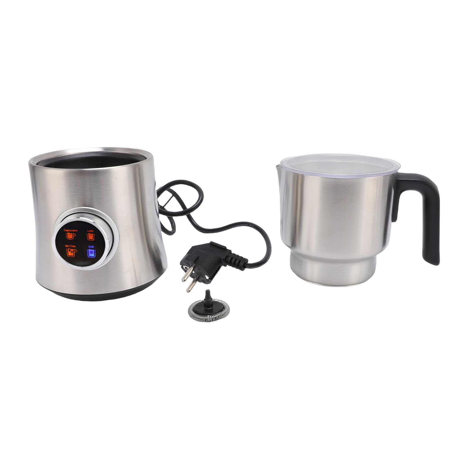 Mousseur à lait 4 en 1 900ML détachable électrique automatique machine à mousse chaude et froide fabricant de chocolat chaud cruche en acier inoxydable prise ue 220-240V