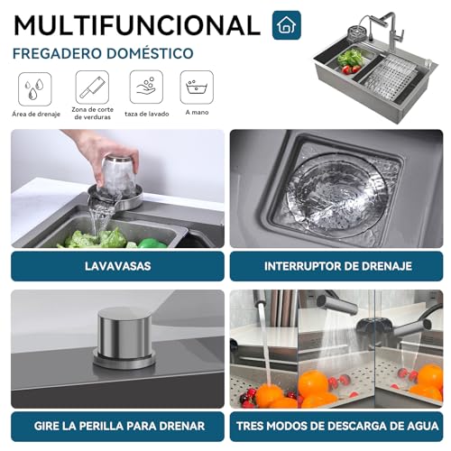 Consejos y reviews para comprar Fregaderos de acero inoxidable que Puedes comprar On-line. 38 Imagen adicional