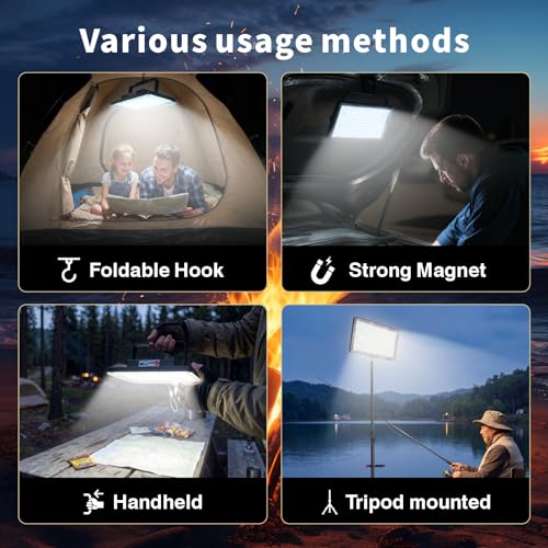 Create Bright 10000mAh Rechargeable LED Camping Lantern & Work Light & More - image 8