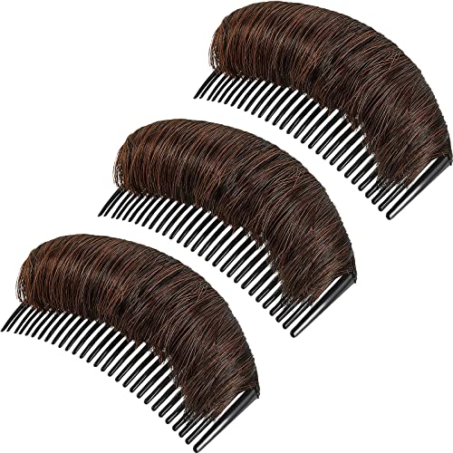 Pinzas invisibles para cabello 3 piezas color marrón claro