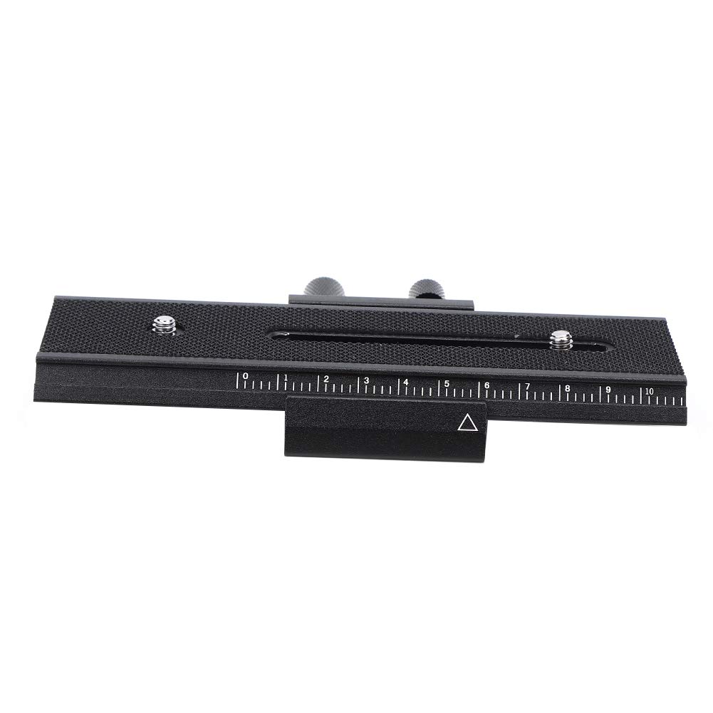 Venta Loca Control Deslizante de la cámara, Control Deslizante de riel de Enfoque Macro de 2 vías con Tornillo de Montaje de 1/4"para Tomas en Primer Plano