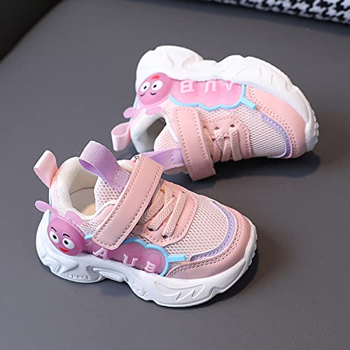 Children Shoes Light Shoes Small White Shoes Non Slip Soft Bottom Toddler Shoes Kids Tennis Shoes Breathable Running Shoes (Pink, 2.5-3 Years Toddler)3