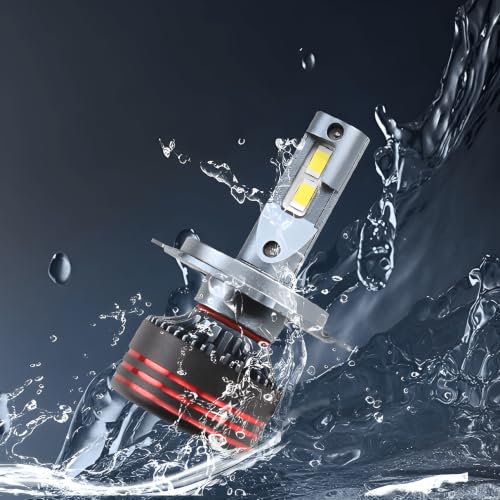 Image of ELTRON TURBO Imported With 2 Years Warranty H4 Socket Suitable Car Models 12,000 Lumens Super Bright LED Headlight Cooling Fan Conversion Kit 6000K Color Temprature, (Pack of 2, 120W, DC12-24V, White)