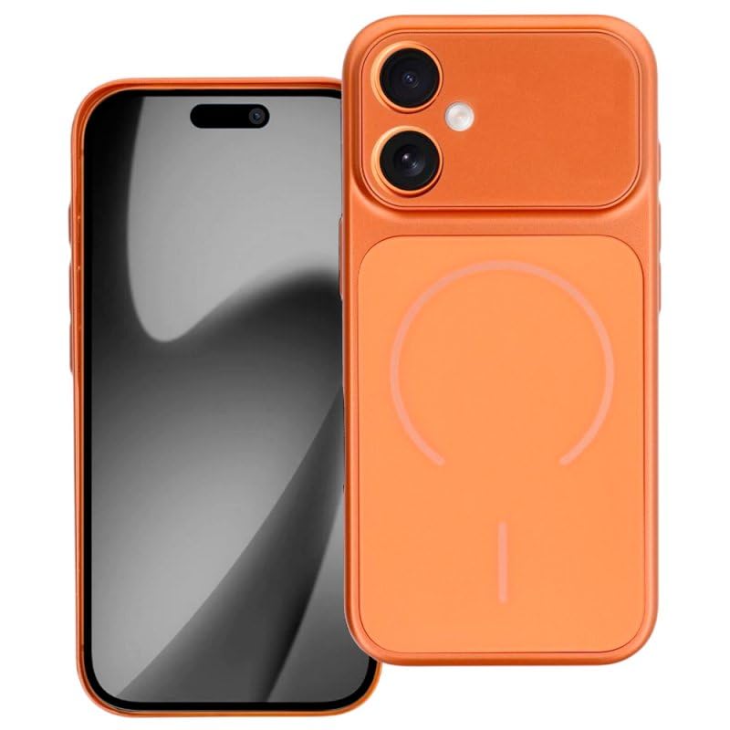 Cool Case for iPhone 17 Magnetic Cover Orange