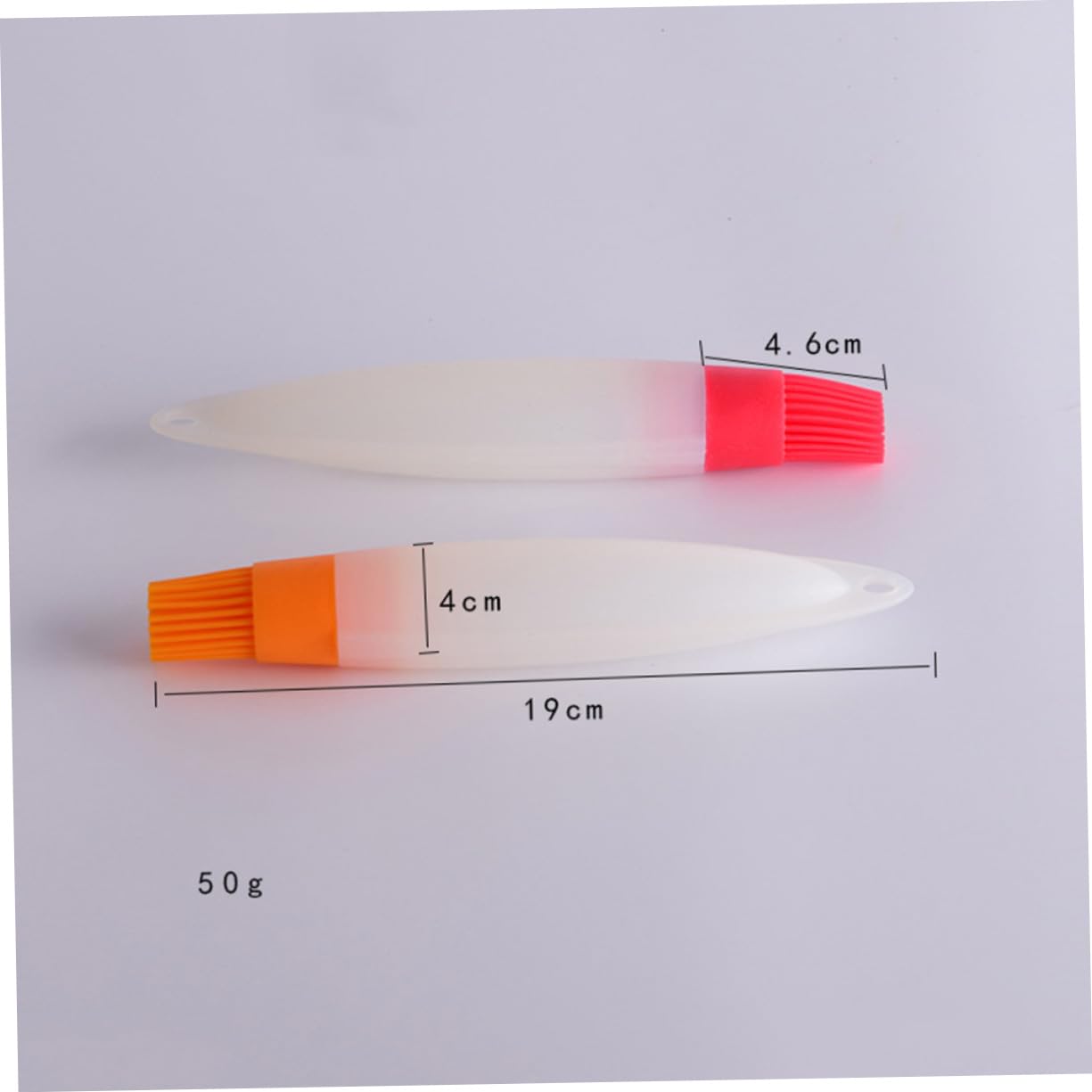 Garneck Thicken Flat Bottom Bbq Brush Silicone Oil Bottle Brush for Cooking Baking and Camping Random