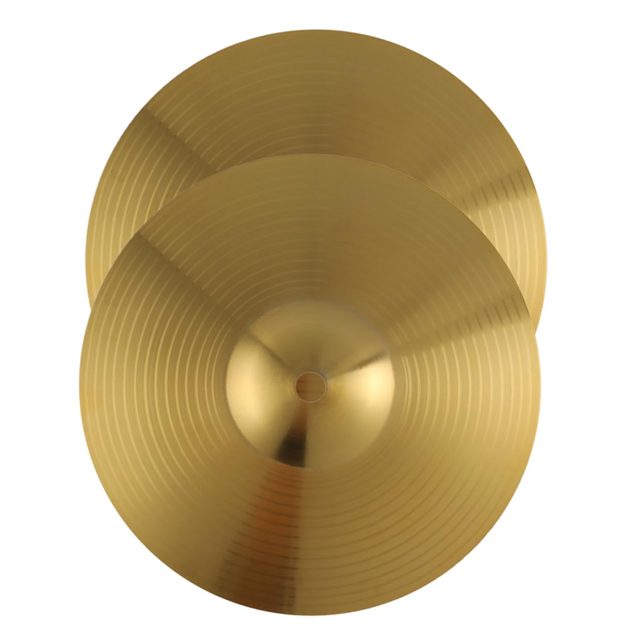 ERINGOGO 2Pcs Brass Jazz Drum Crash Cymbals for Drum Set Durable and Smooth Edged Music Instrument Accessories for Jazz and Percussion Enthusiasts
