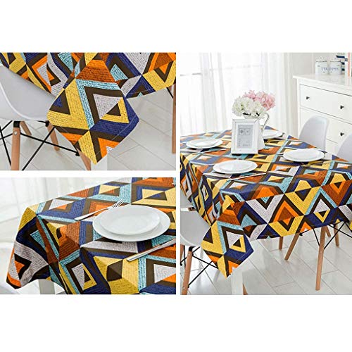 Nappe géométrique carrée 60x60cm pour bureau au design minimaliste - 4