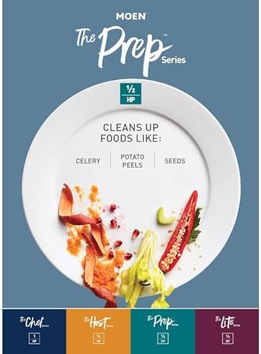 Miniatura 6 de Moen Gray EX Series Prep Series - Eliminador de basura de 1/2 caballos de fuerza, EX50C