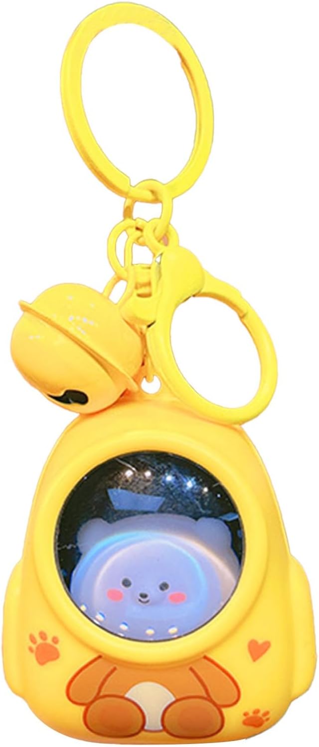 Cat Flashlight Keychain, Cute Glowing Night Light for Keys & Bag, Mini LED Key Ring Light for Adults, Portable Keychain Flashlight for Purse, Car, Backpack