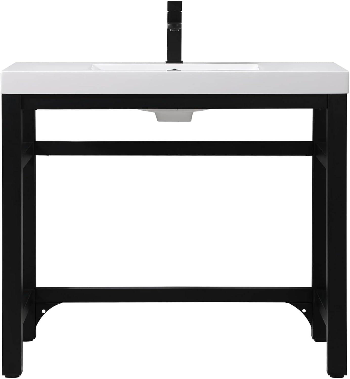 36 Single Bathroom Vanity, Soft-Close, Black