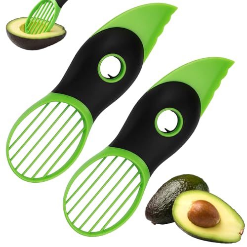 2 Avocado Schneider, Praktische Avocado Messer Zum Schneiden Und Entkernen, Ideal Für Avocado Toast Und Obstsalate, Ergonomische Griffe Für Einfache...