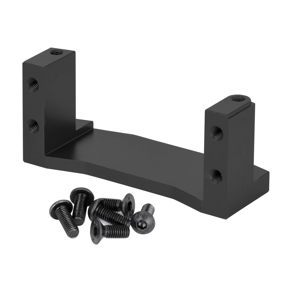 TT02 Aluminum Servo Mount Base Holder for Tamiya TT-02 1/10 RC Car Upgrade Parts Accessories (Black)