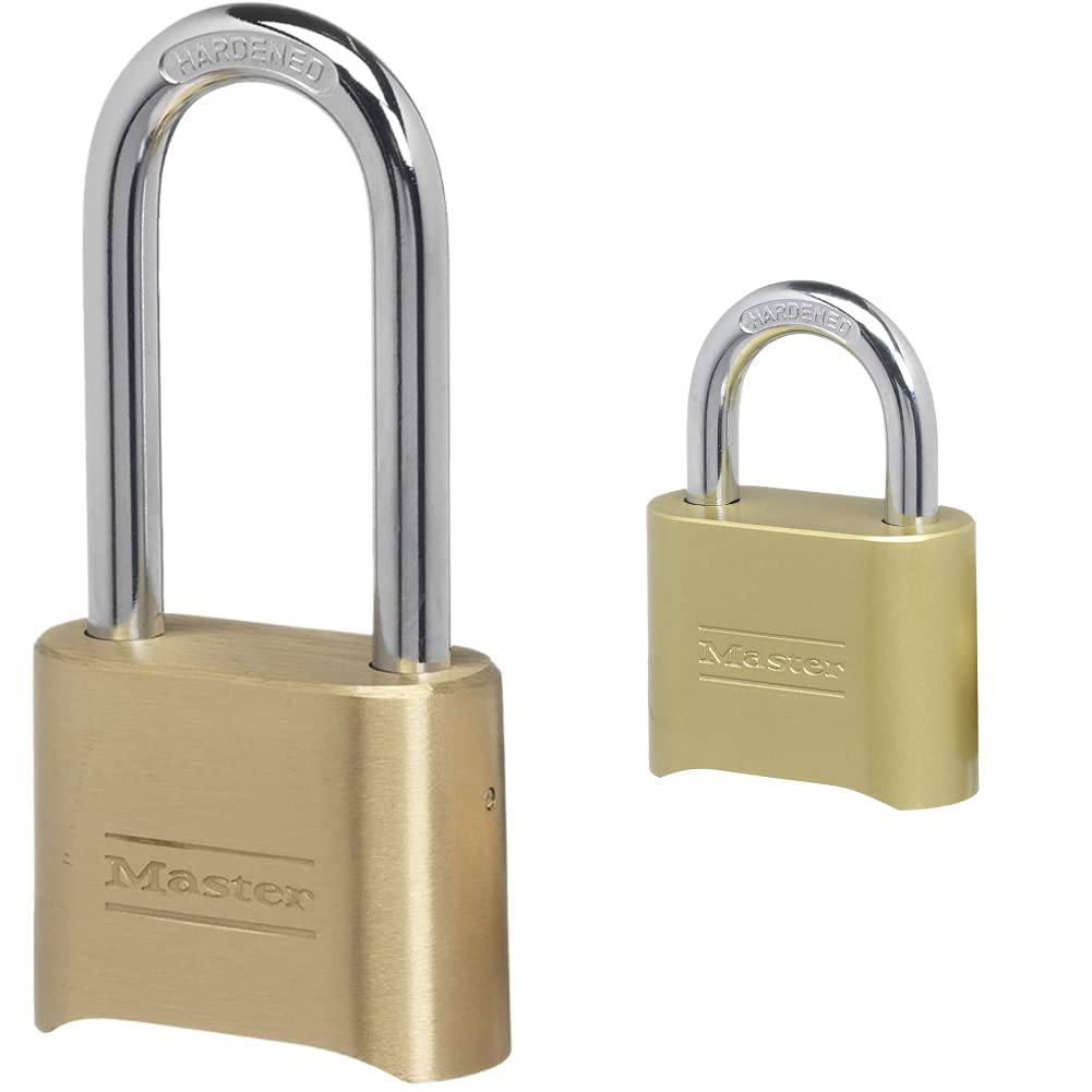 Master Lock Resettable Combination Lock, Steel, 2-Inch Wide, 16-Inch Long Shackle, 4-Digit Combination